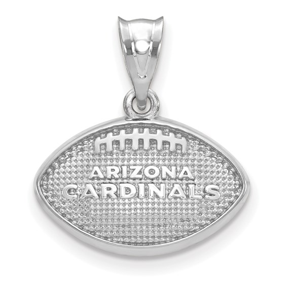 Sterling Silver Arizona Cardinals Football with Logo Pendant Sterling Silver Arizona Cardinals Football with Logo Pendant